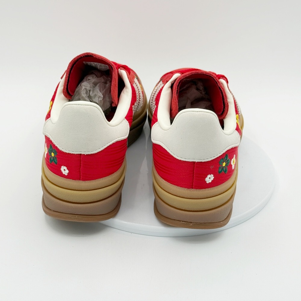 Adidas X Liberty London Gazelle Bold W Size 8 Scarlet White Flowers IH1921, NEW - Picture 9 of 11
